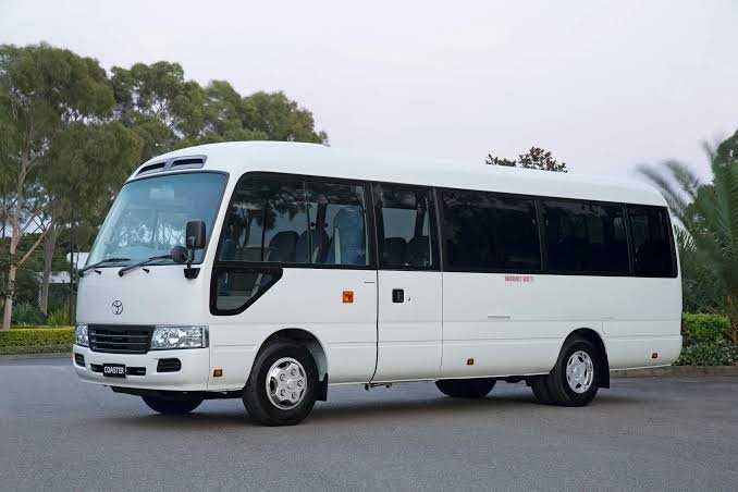 Toyota Coaster 26-Seater (4-Cylinder) for rent in Lahore