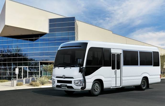 Toyota Coaster 30-Seater (Latest Model) rental Lahore